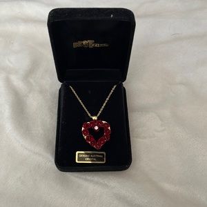 Best Jewelers Gold Rose Heart Necklace